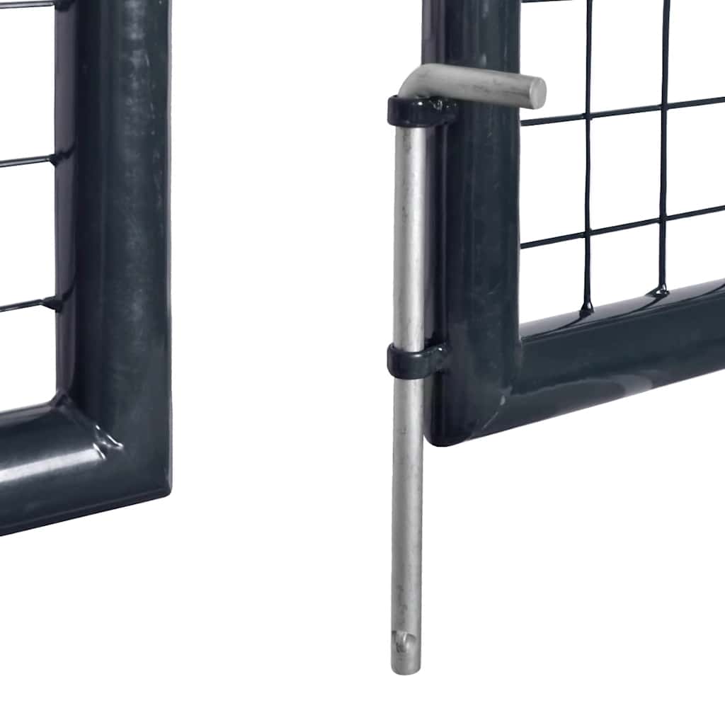 vidaXL Mesh Garden Gate Galvanised Steel 300x200 cm Grey 5