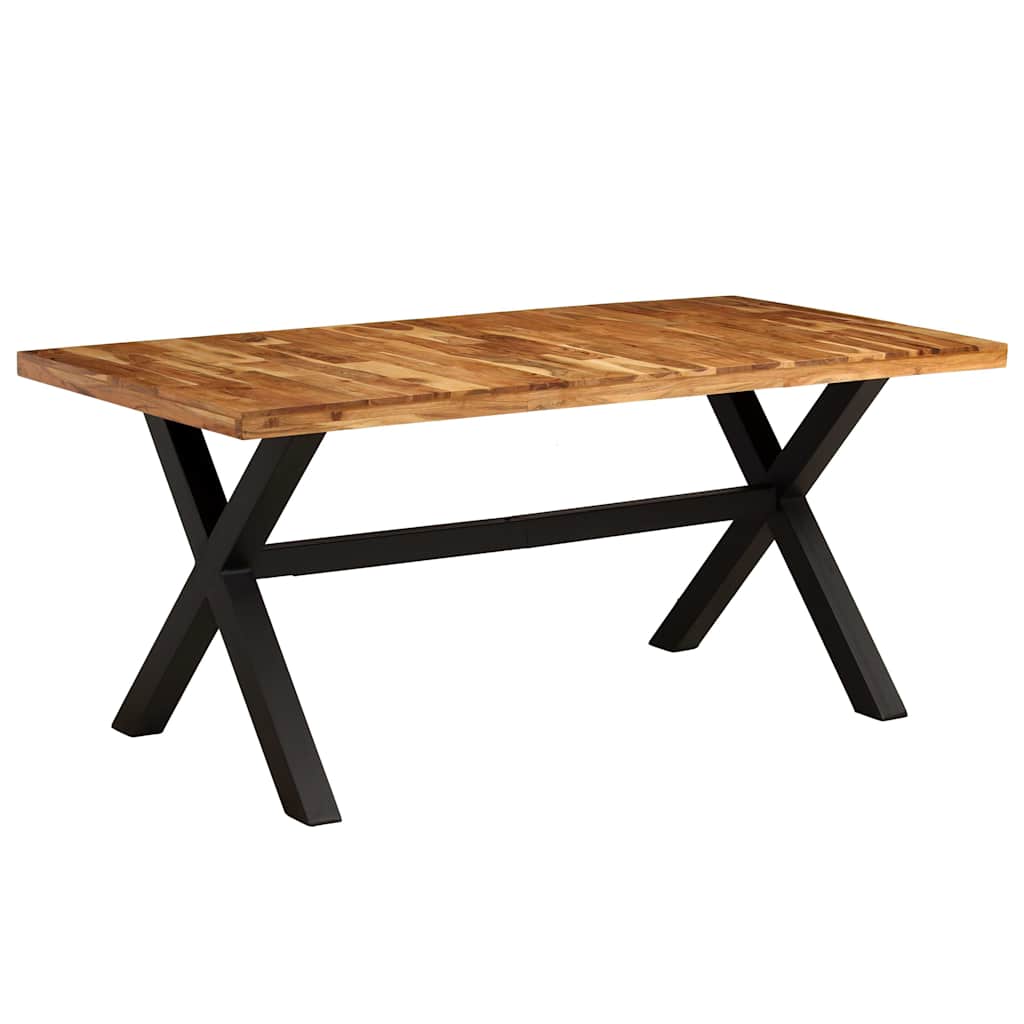 vidaXL Dining Table Set 7 Pieces Solid Acacia and Mango Wood 3