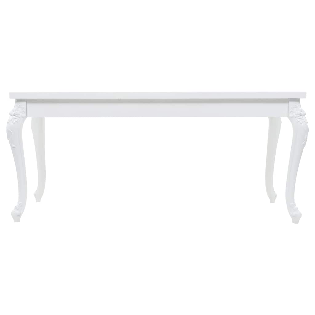 246958 vidaXL Dining Table 179x89x81 cm High Gloss White 3