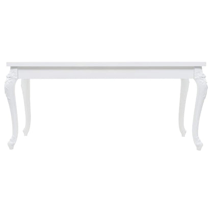 246958 vidaXL Dining Table 179x89x81 cm High Gloss White 3