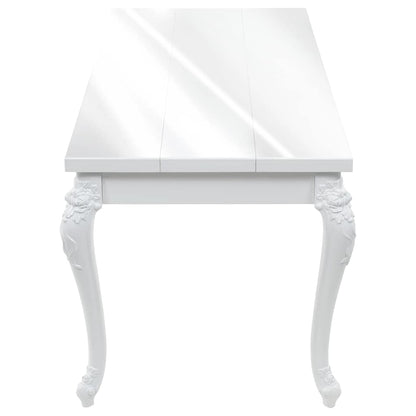 246958 vidaXL Dining Table 179x89x81 cm High Gloss White 4