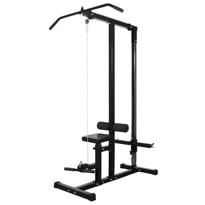 vidaXL Power Tower with Barbell and Dumbbell Set 60,5 kg 2
