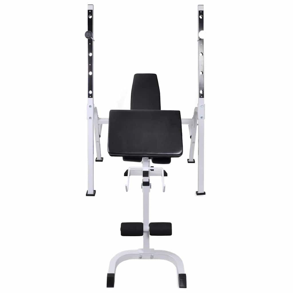 vidaXL Workout Bench with Weight Rack, Barbell and Dumbbell Set 60,5kg 5