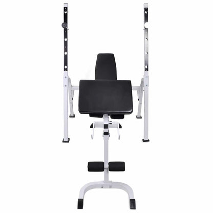 vidaXL Workout Bench with Weight Rack, Barbell and Dumbbell Set 60,5kg 5