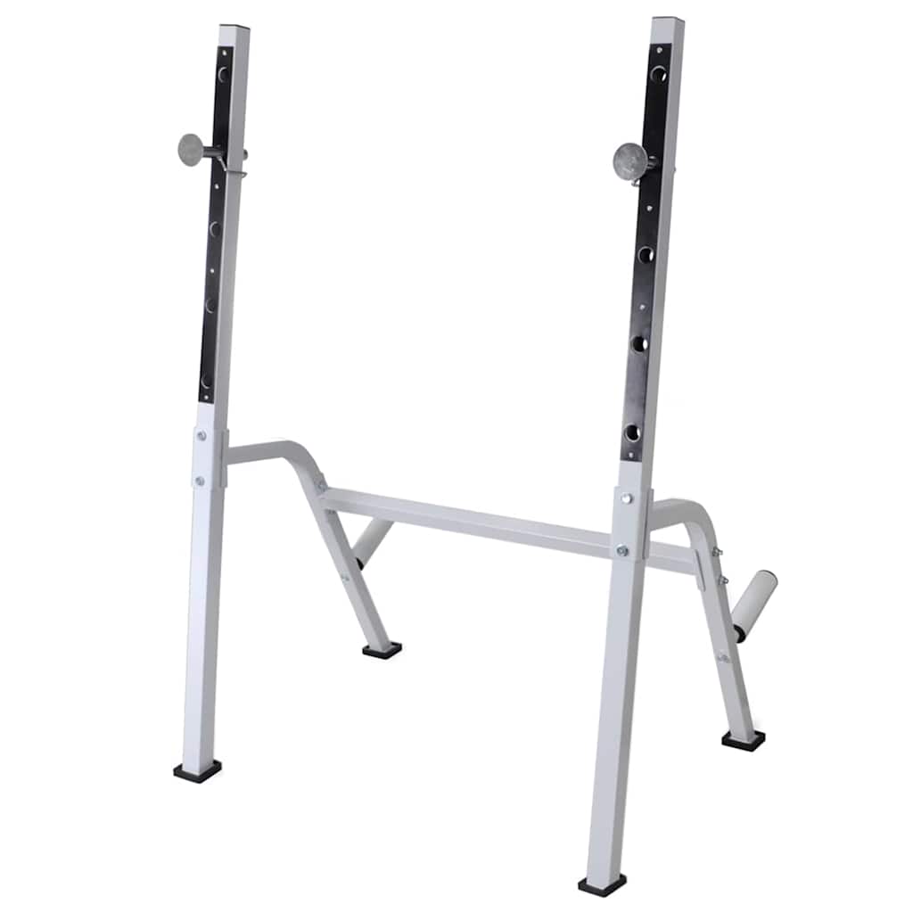 vidaXL Workout Bench with Weight Rack, Barbell and Dumbbell Set 60,5kg 4