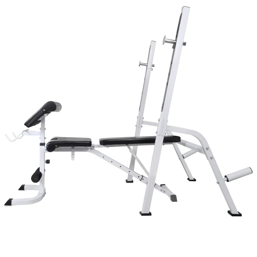 vidaXL Workout Bench with Weight Rack, Barbell and Dumbbell Set 90 kg 3