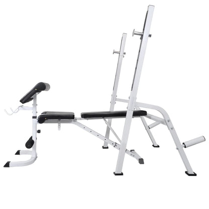 vidaXL Workout Bench with Weight Rack, Barbell and Dumbbell Set 90 kg 3