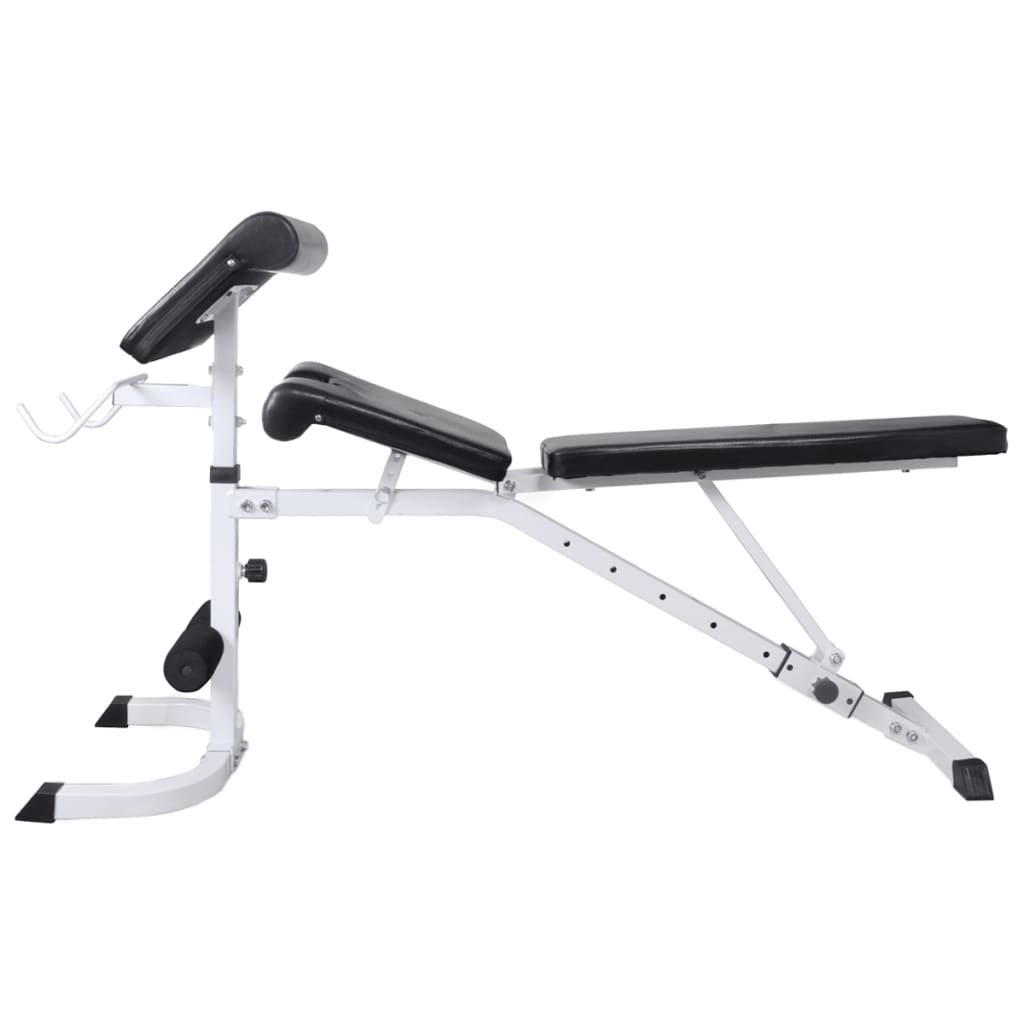 vidaXL Workout Bench with Weight Rack, Barbell and Dumbbell Set 90 kg 6