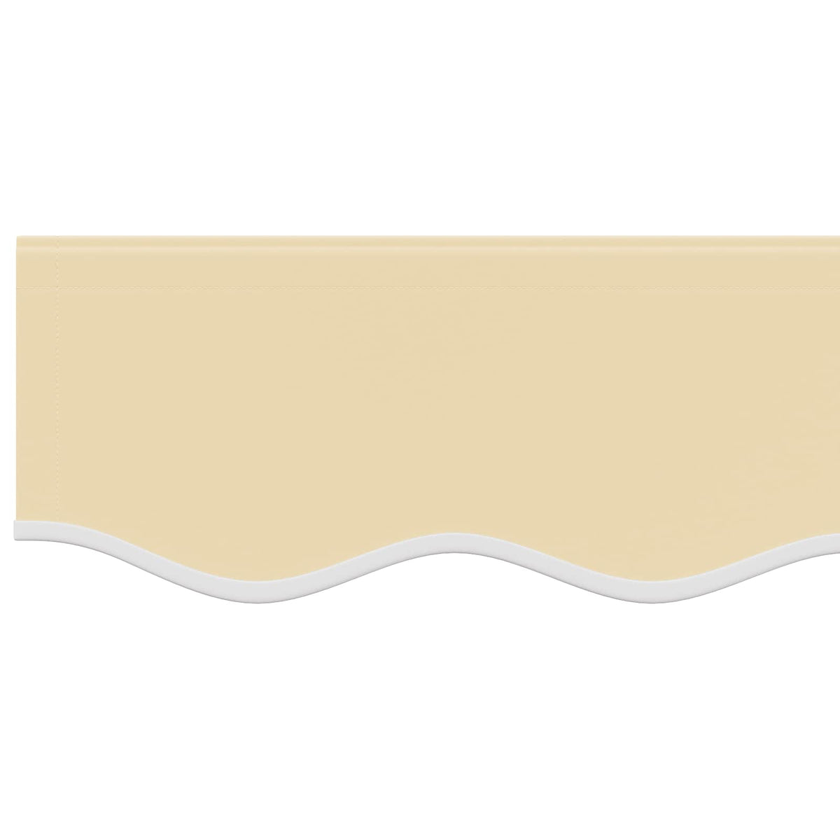 Awning Replacement Fabric 450x300 cm Polyester Drop 3 m Width 4.5 m Cream