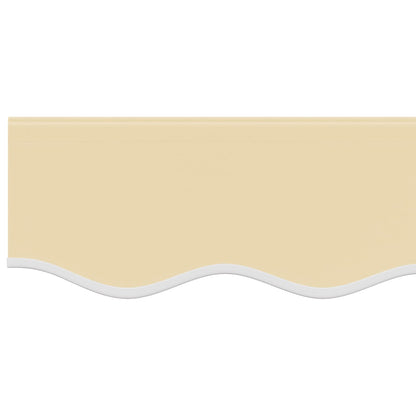 Awning Replacement Fabric 450x300 cm Polyester Drop 3 m Width 4.5 m Cream
