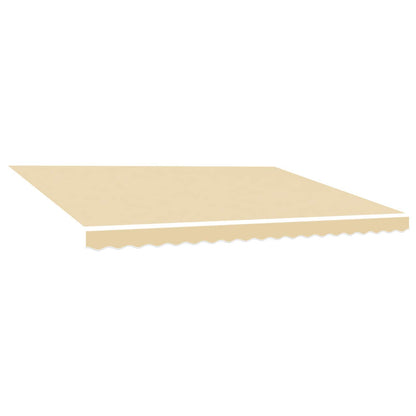 Awning Replacement Fabric 450x300 cm Polyester Drop 3 m Width 4.5 m Cream