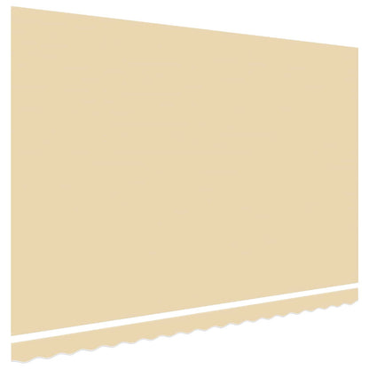 Awning Replacement Fabric 450x300 cm Polyester Drop 3 m Width 4.5 m Cream