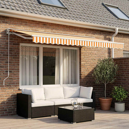 Awning Replacement Polyester Yellow white