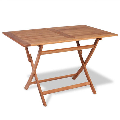 vidaXL 5 Piece Garden Dining Set Solid Teak Wood 2