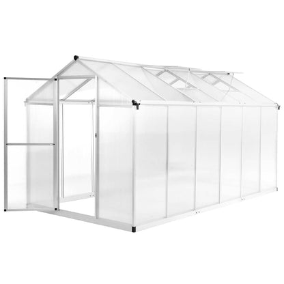 vidaXL Greenhouse Aluminium 362x190x195 cm 13,41 m³ 1