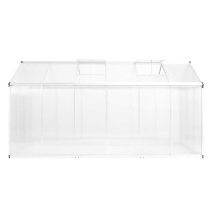 vidaXL Greenhouse Aluminium 362x190x195 cm 13,41 m³ 2