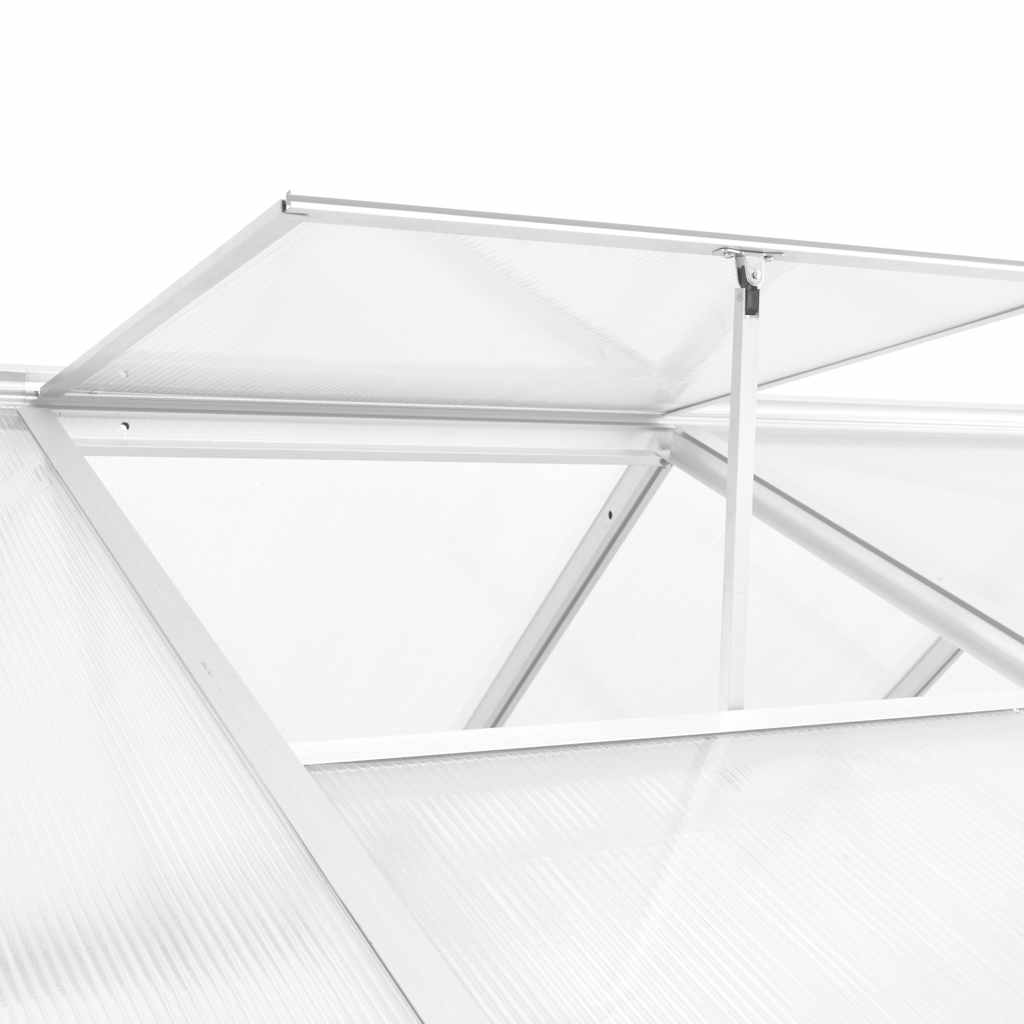 vidaXL Greenhouse Aluminium 362x190x195 cm 13,41 m³ 4
