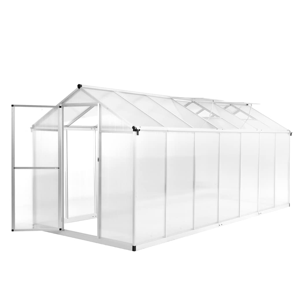 vidaXL Greenhouse Aluminium 421x190x195 cm 15,6 m³ 1