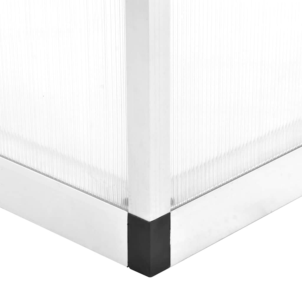 vidaXL Greenhouse Aluminium 421x190x195 cm 15,6 m³ 6