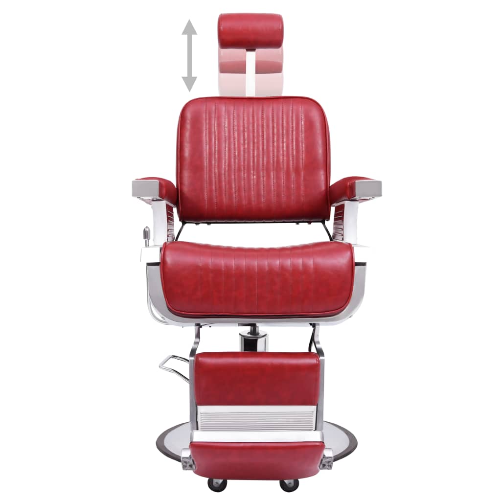 110169 vidaXL Barber Chair Red 68x69x116 cm Faux Leather 2
