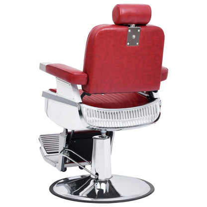 110169 vidaXL Barber Chair Red 68x69x116 cm Faux Leather 3