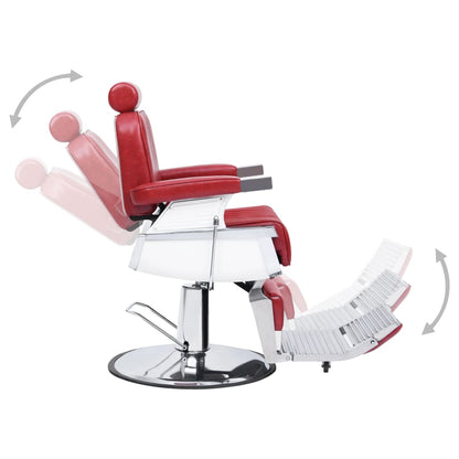 110169 vidaXL Barber Chair Red 68x69x116 cm Faux Leather 4
