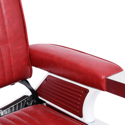 110169 vidaXL Barber Chair Red 68x69x116 cm Faux Leather 5