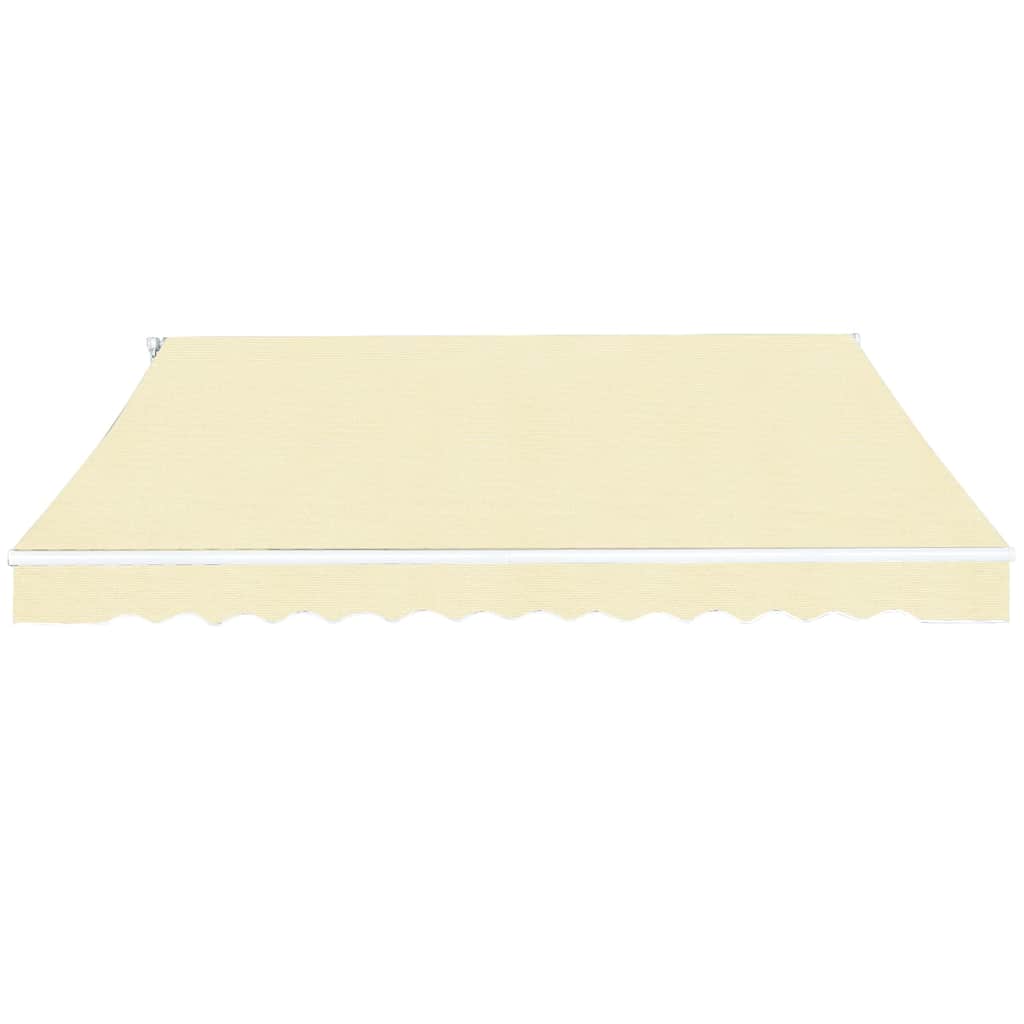 vidaXL Folding Awning Manual Operated 400 cm Cream 2