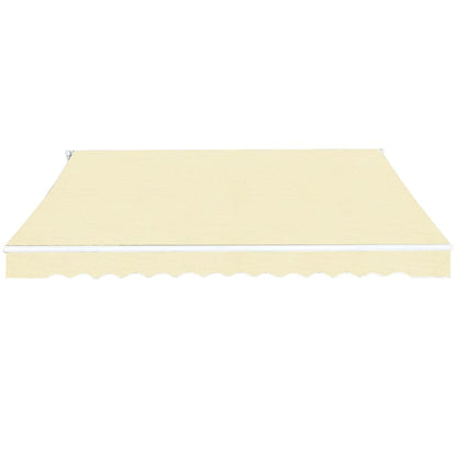 vidaXL Folding Awning Manual Operated 400 cm Cream 2