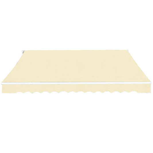 vidaXL Folding Awning Manual Operated 400 cm Cream 2