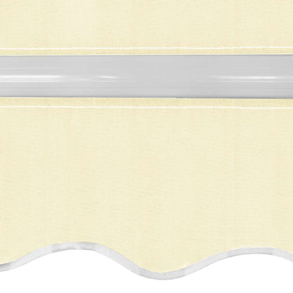 vidaXL Folding Awning Manual Operated 400 cm Cream 4