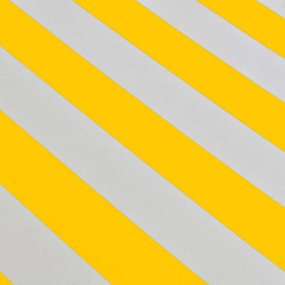 vidaXL Folding Awning Manual Operated 400 cm Yellow/White 5
