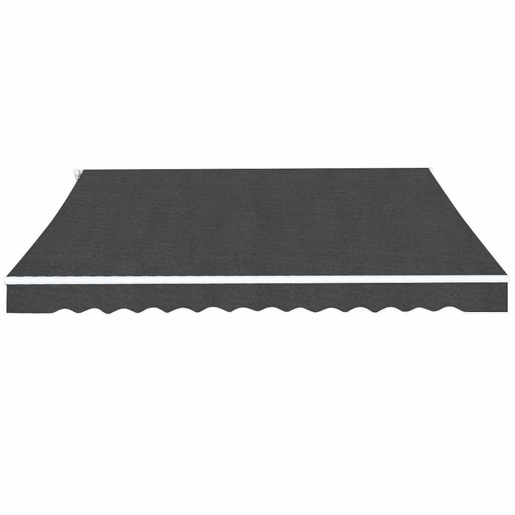 vidaXL Folding Awning Manual Operated 400 cm Anthracite 2