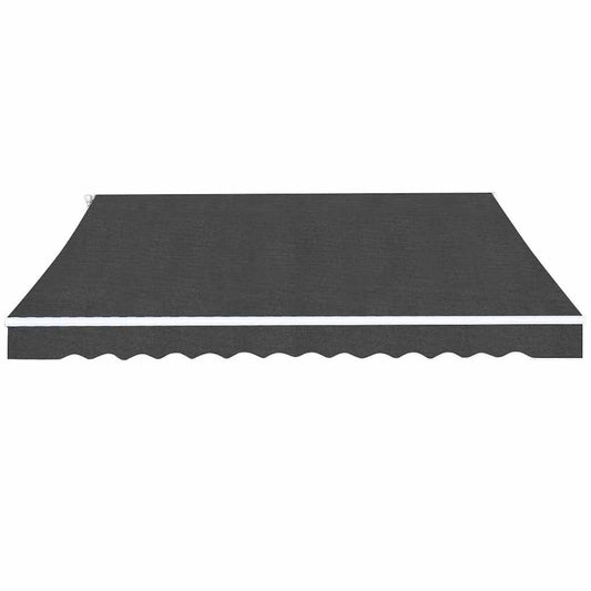 vidaXL Folding Awning Manual Operated 400 cm Anthracite 2