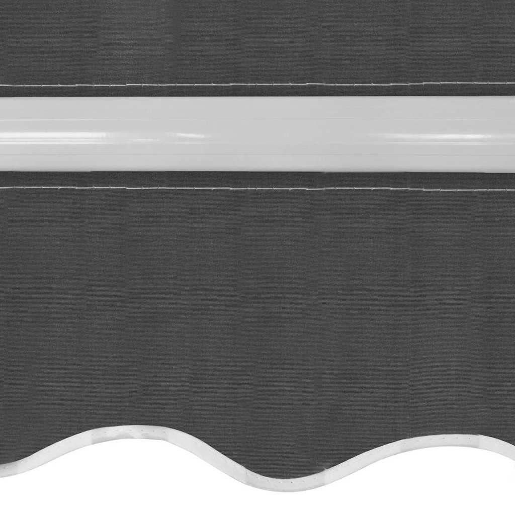 vidaXL Folding Awning Manual Operated 400 cm Anthracite 4