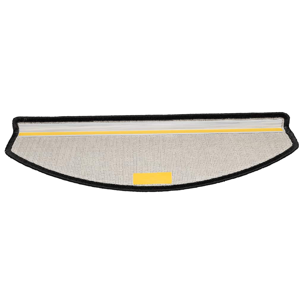 Stair Mats 65x24x4 cm Half Round Large 15 pcs Anthracite