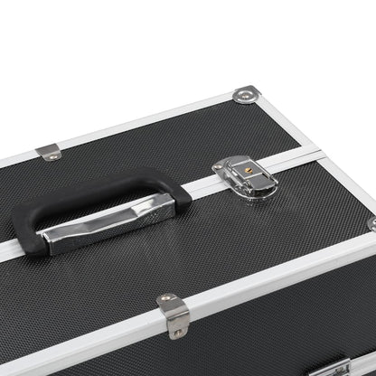 Make-up Case 38x23x34 cm Aluminium Black
