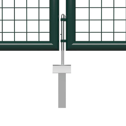 vidaXL Garden Gate Steel 500x150 cm Green 3
