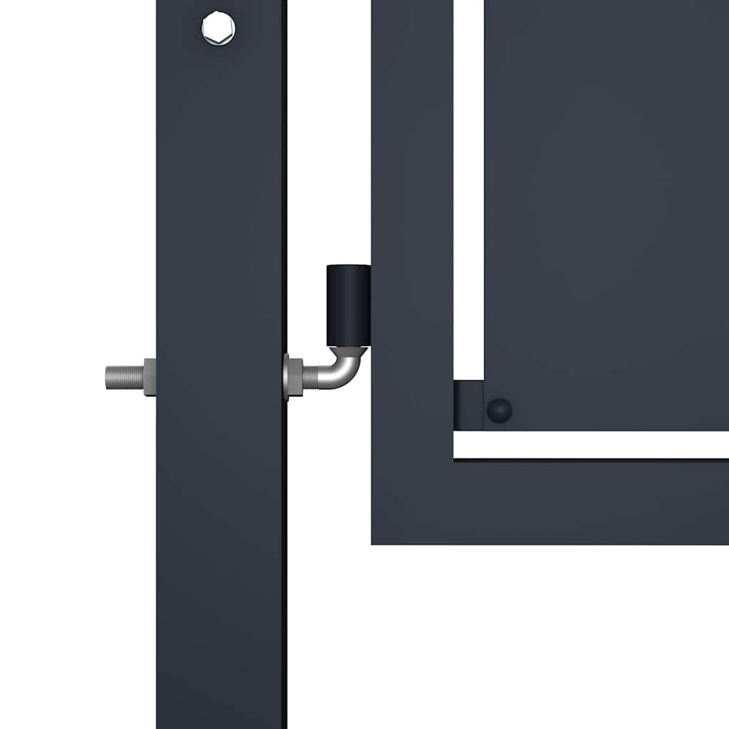vidaXL Garden Gate Steel 300x150 cm Anthracite 3