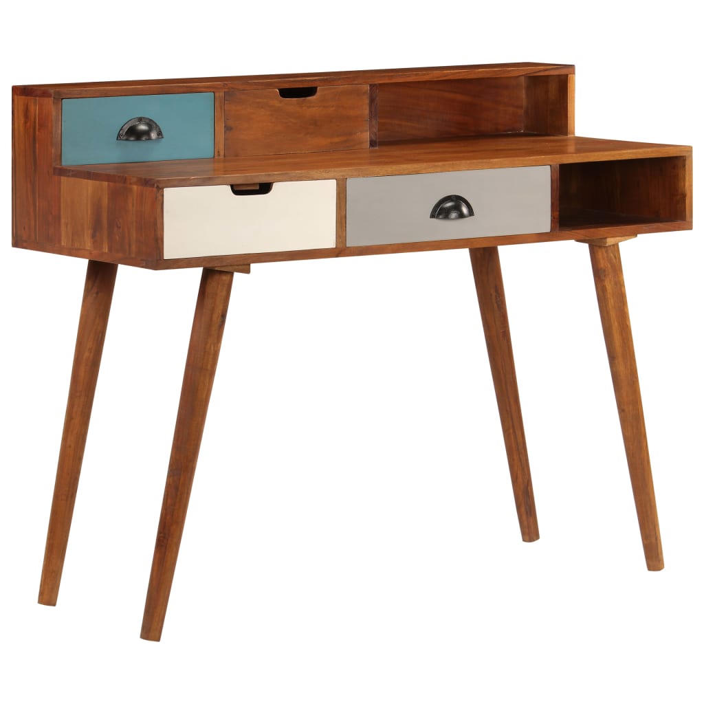 vidaXL Writing Desk 110x50x90 cm Solid Acacia Wood