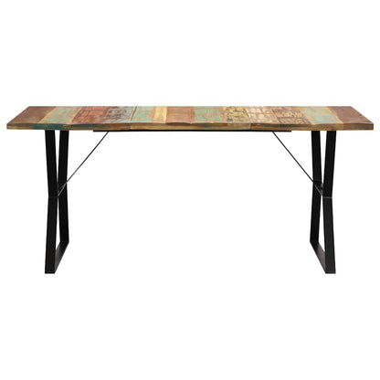 Dining Table Solid Reclaimed Wood Multicolour 180 cm 90 cm
