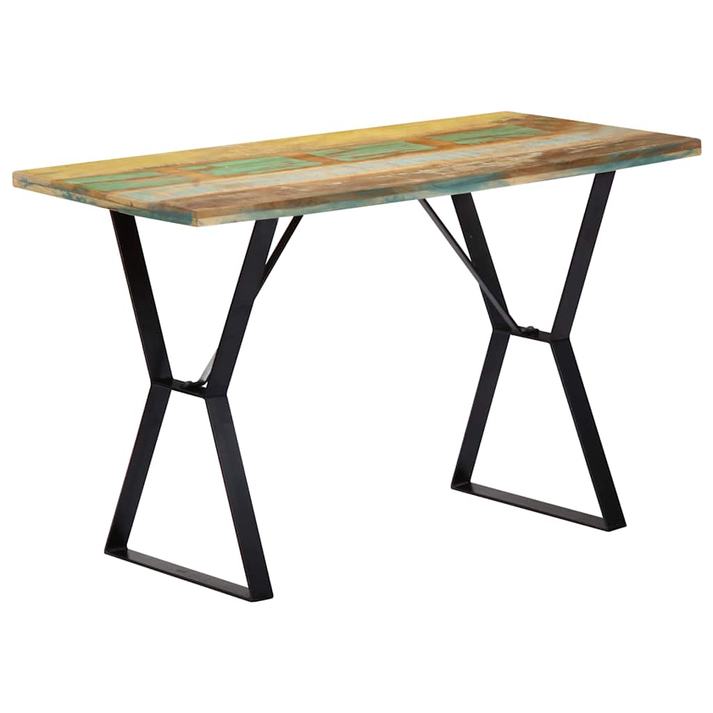 Dining Table Solid Reclaimed Wood Multicolour 120 cm 60 cm