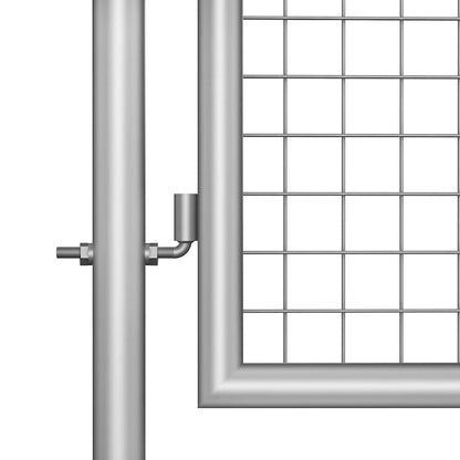 vidaXL Garden Gate Galvanised Steel 306x175 cm Silver 3