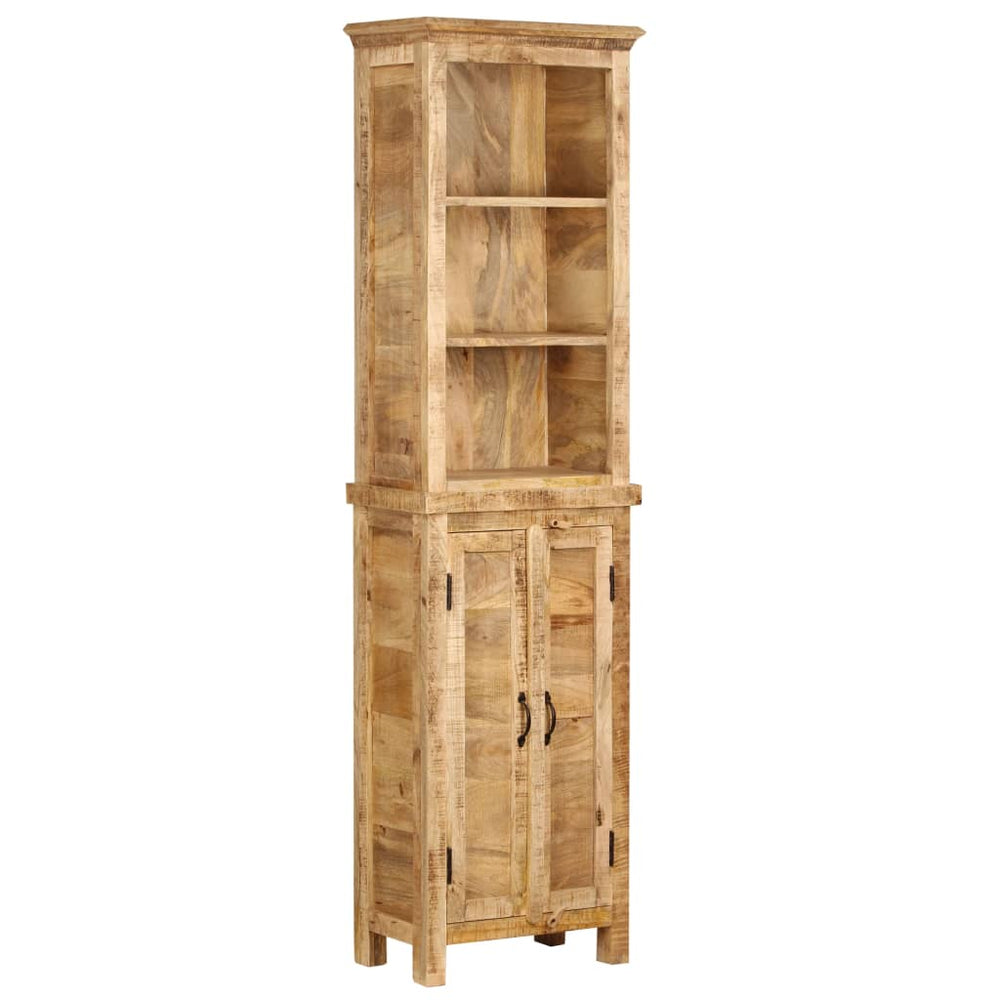 vidaXL Book Shelf | Unique natural wood colour | Solid Mango Wood | Tall