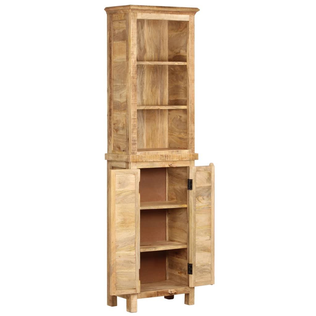 vidaXL Book Shelf | Unique natural wood colour | Solid Mango Wood | Tall 3