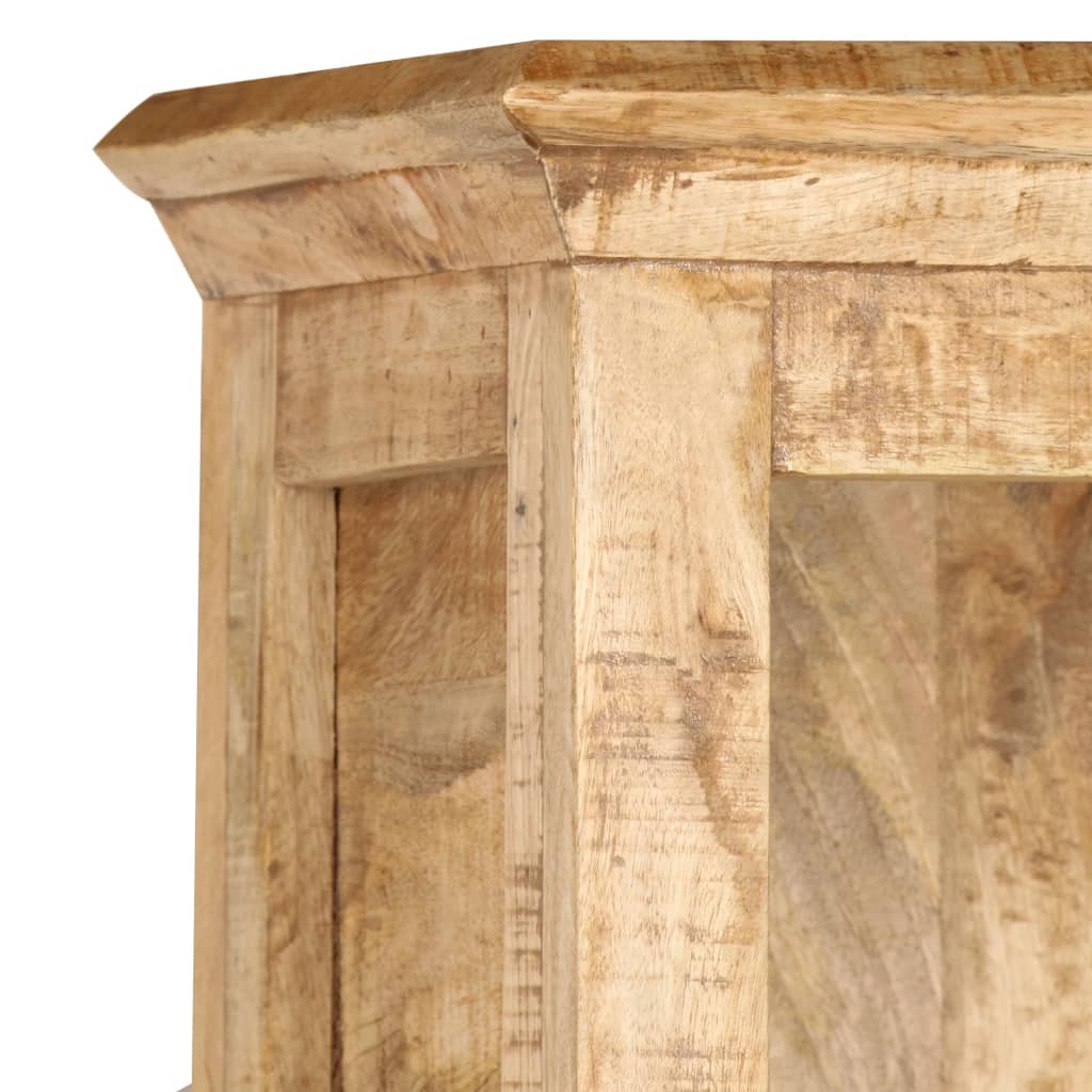 vidaXL Book Shelf | Unique natural wood colour | Solid Mango Wood | Tall 5