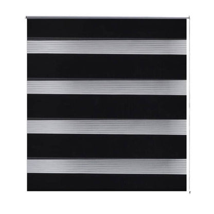 Zebra Blind 120 x 175 cm Black