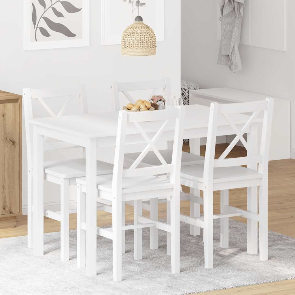 5 Piece Dining White