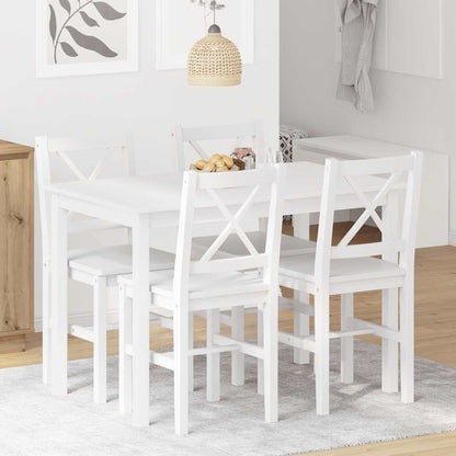 5 Piece Dining White