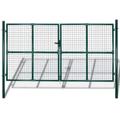 vidaXL Garden Mesh Gate Fence Door Wall Grille 300x175 cm 1